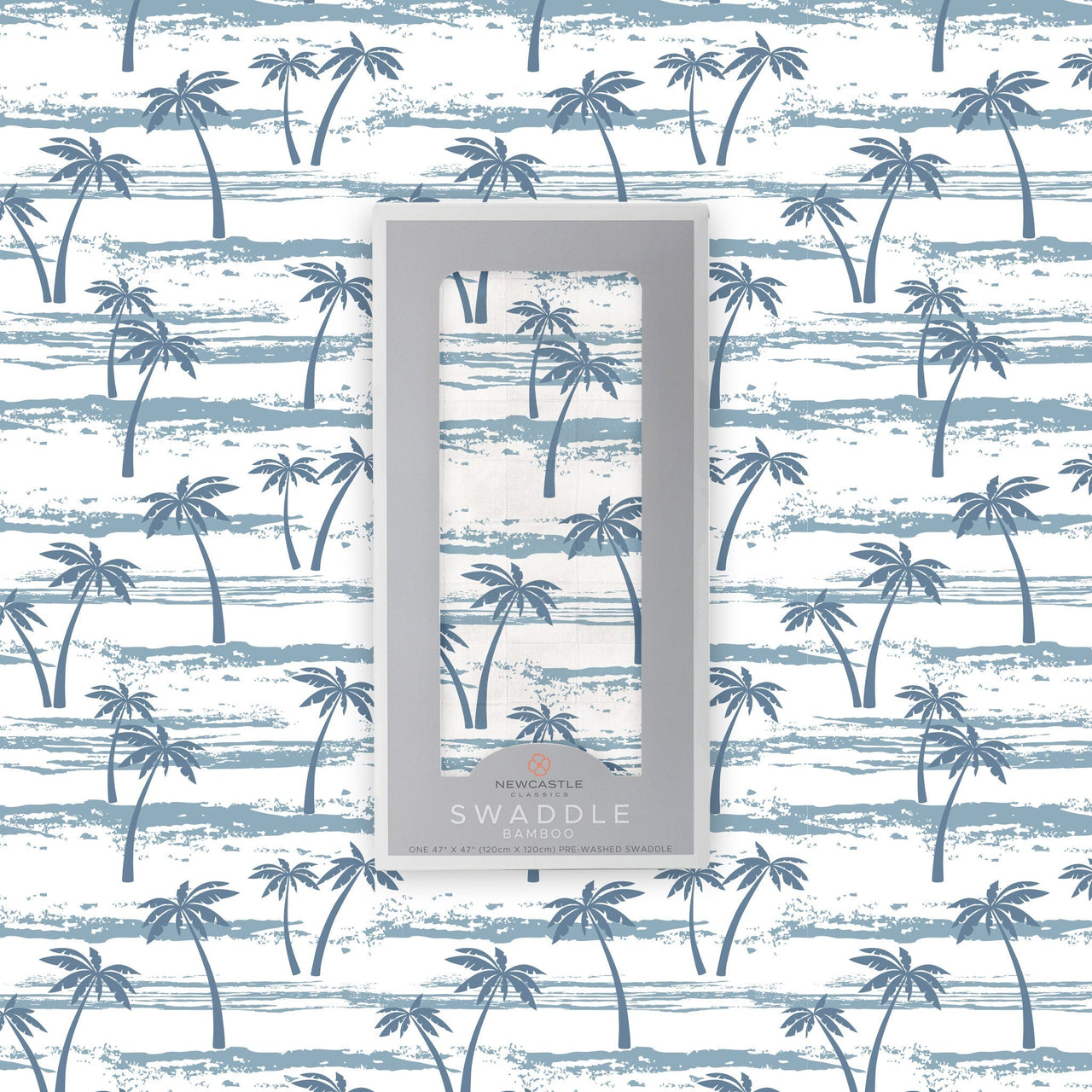 Newcastle - Ocean Palm Trees Bamboo Swaddle -