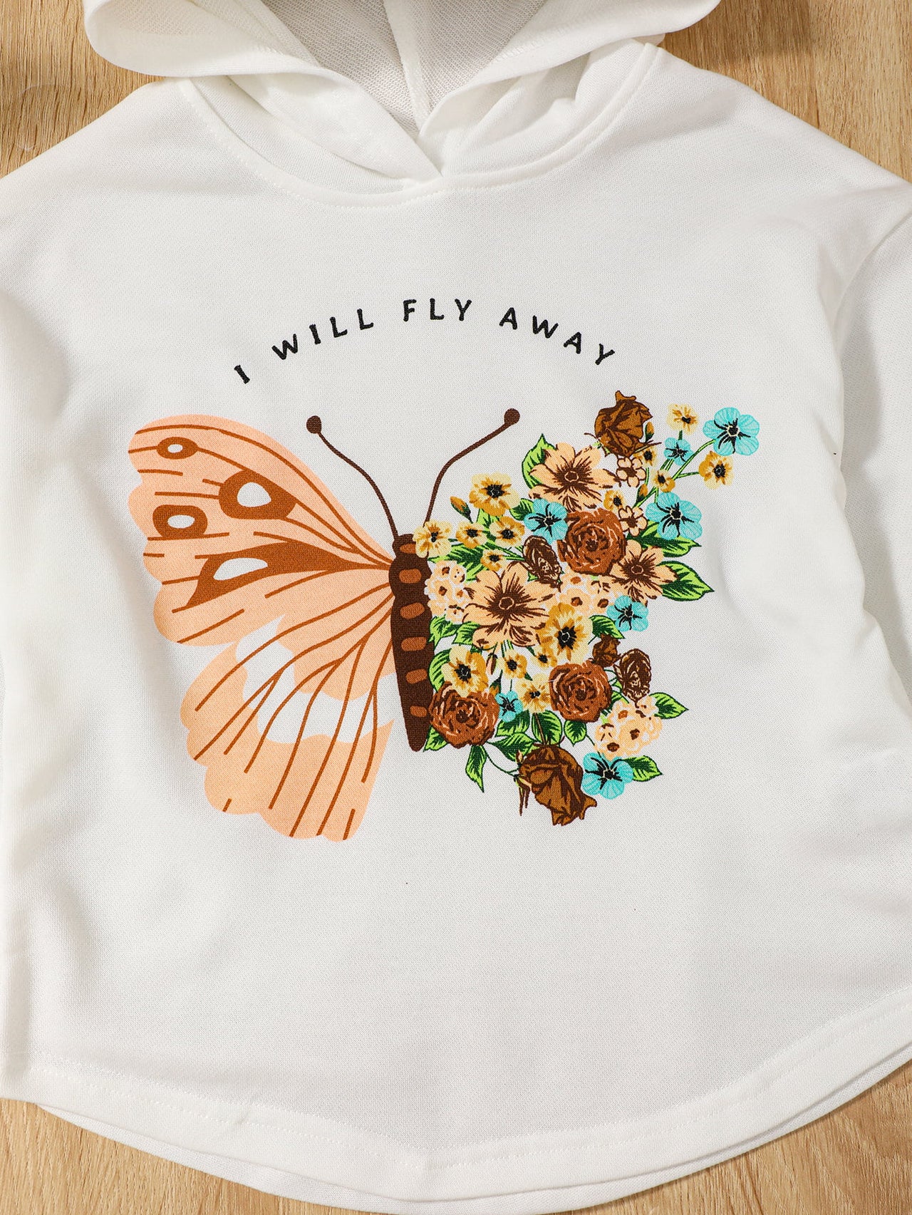 I WILL FLY AWAY Graphic Hoodie and Joggers Set - 2 PCS. - T - 1 COLOR -