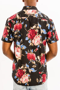 Thumbnail for WEIV - Digital Print Hawaiian Short Sleeve Shirt -