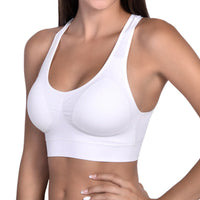 Thumbnail for Most Comfortable Racerback Bra 2 Pack Black and White -