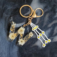 Thumbnail for Ellison & Young - Baby Daisy Initial Key Chain - 20 LETTERS - FIND YOURS! -