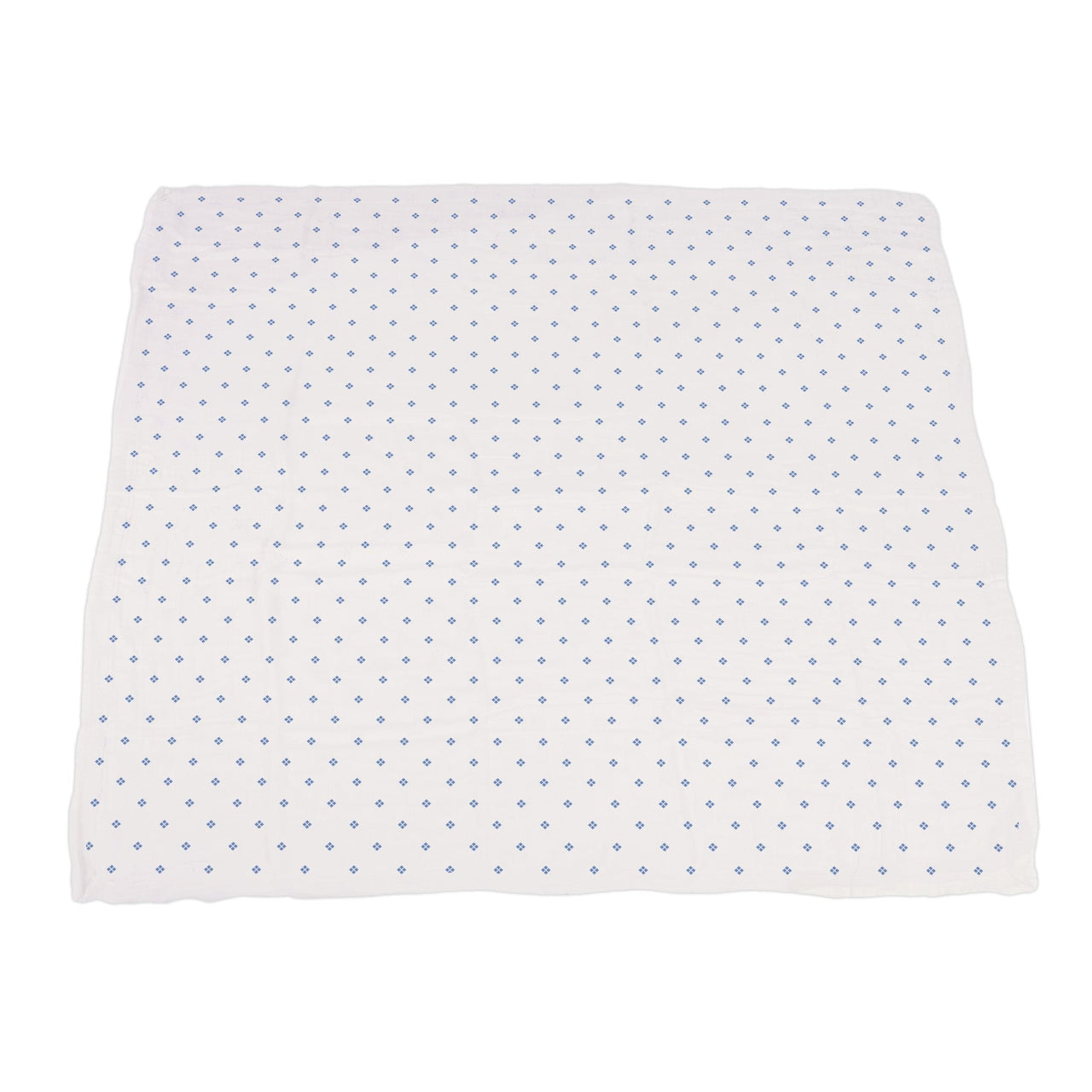 Wildflowers and Periwinkle Diamond Polka Dot Bamboo Newcastle Blanket -