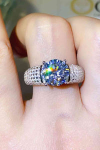 Thumbnail for 3 Carat Moissanite Side Stone Ring