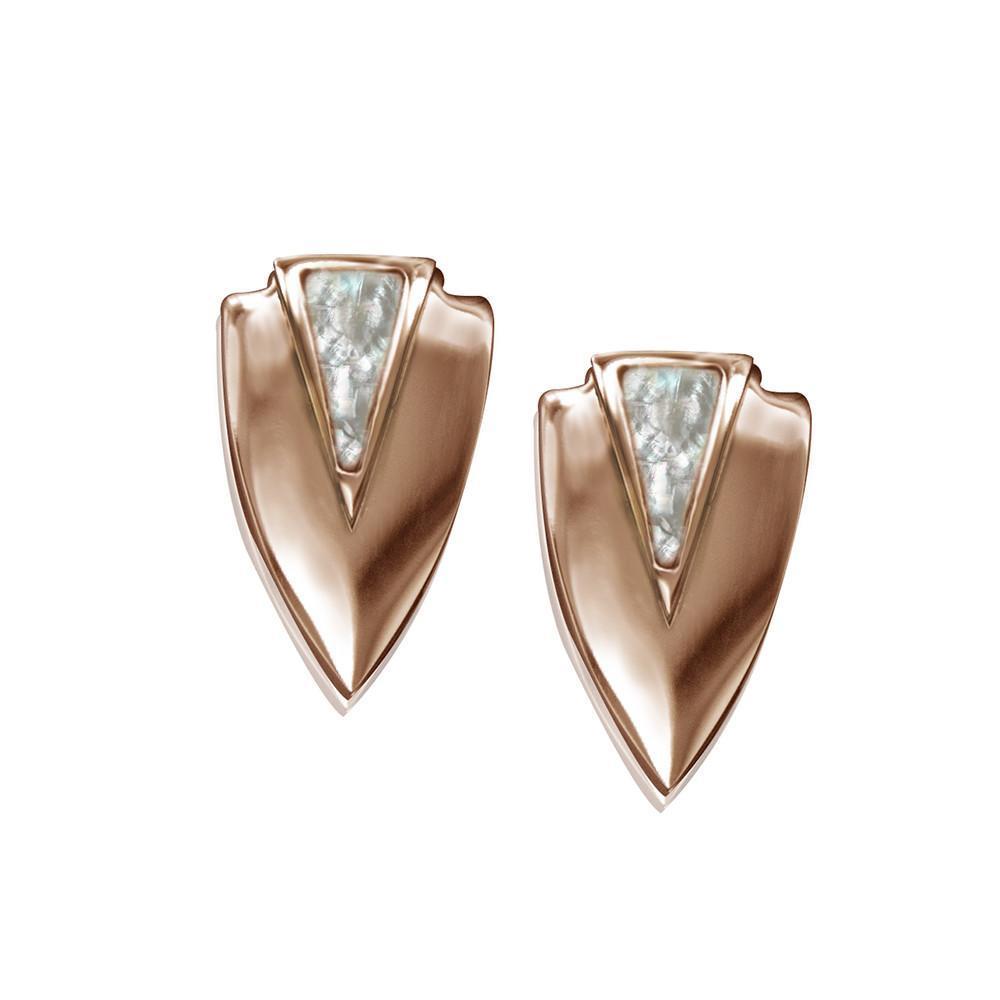 ClaudiaG - Chevron Earrings - Rose -