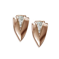 Thumbnail for ClaudiaG - Chevron Earrings - Rose -