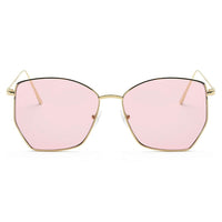 Thumbnail for Cardiff | S2073 - Women Oversize Geometric Metal Fashion Sunglasses - 5 COLORS -