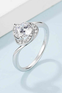 Thumbnail for 1 Carat Moissanite 925 Sterling Silver Heart Ring