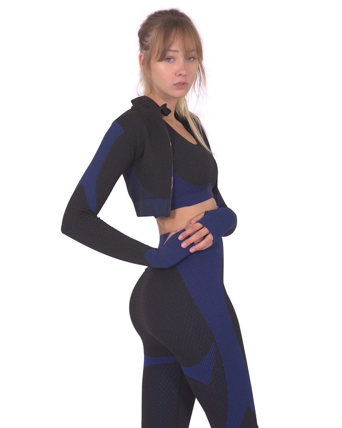 Savoy - Trois Seamless Sports Jacket - Black With Navy - 1 COLOR -