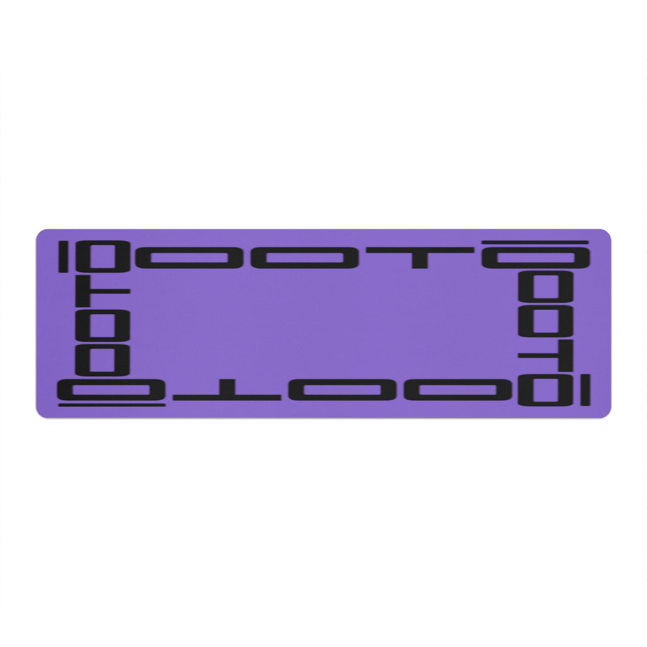 OOTO - Yoga Mat - Black frame on neon light purple