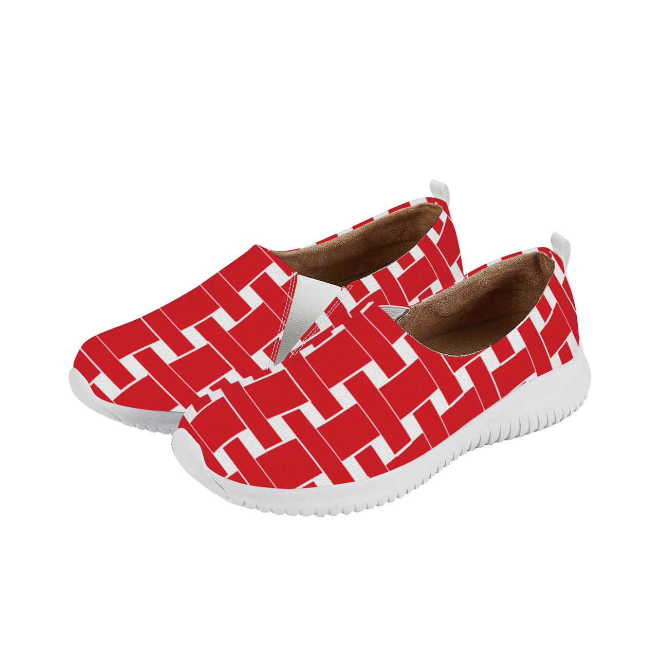 OOTO - LQ Women's Casual Slip On Shoe - RED WEAVE - 1 COLOR -