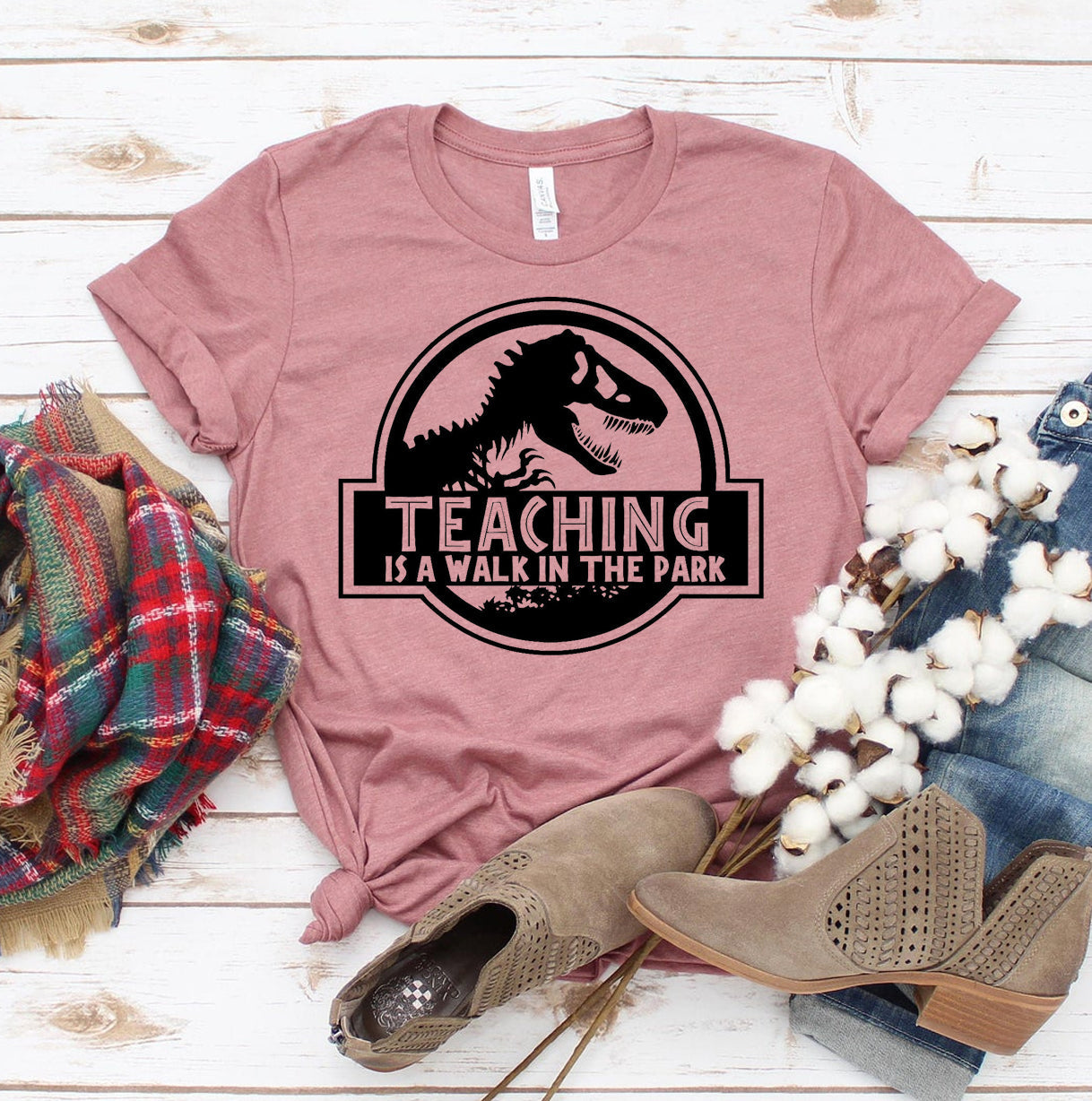 Teaching Is a Walk in the Park T-Shirt - 12 COLORS -