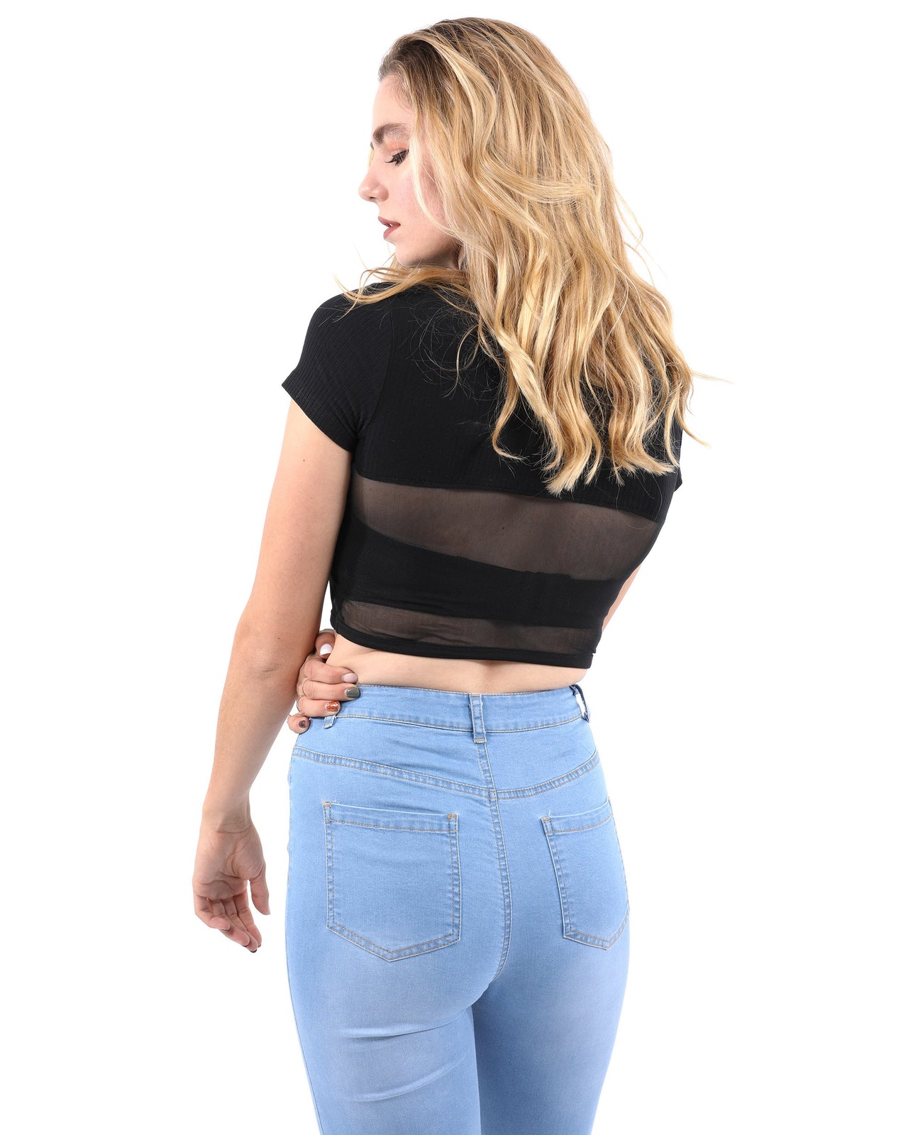 Savoy - Gregory Short Sleeve Ribbed Crop Top - 1 COLOR -