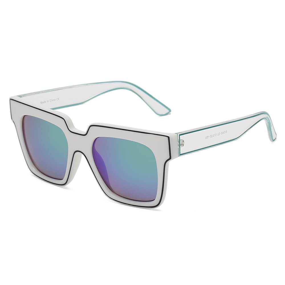 Camden | S1068 - Women Retro Square Oversize Sunglasses - 4  COLORS -