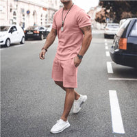 Thumbnail for Two Piece Set Short Sleeve Track / Leisure sets - [29 DAY DELIVERY] - 8 COLORS -