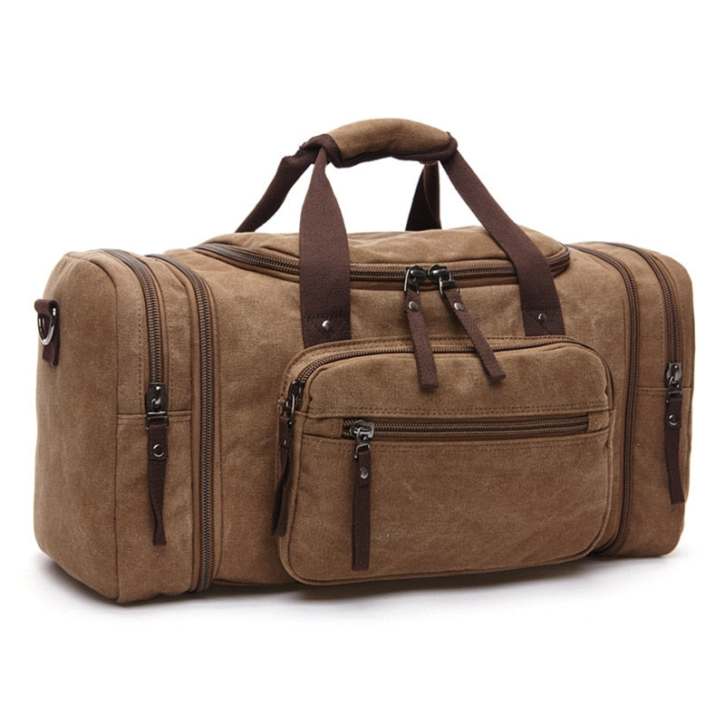 Large Capacity Mens Luggage - Travel Duffle Bag - Canvas  -  Shoulder Bag - [13-15] DAY  DELIVERY] - 5 COLORS -