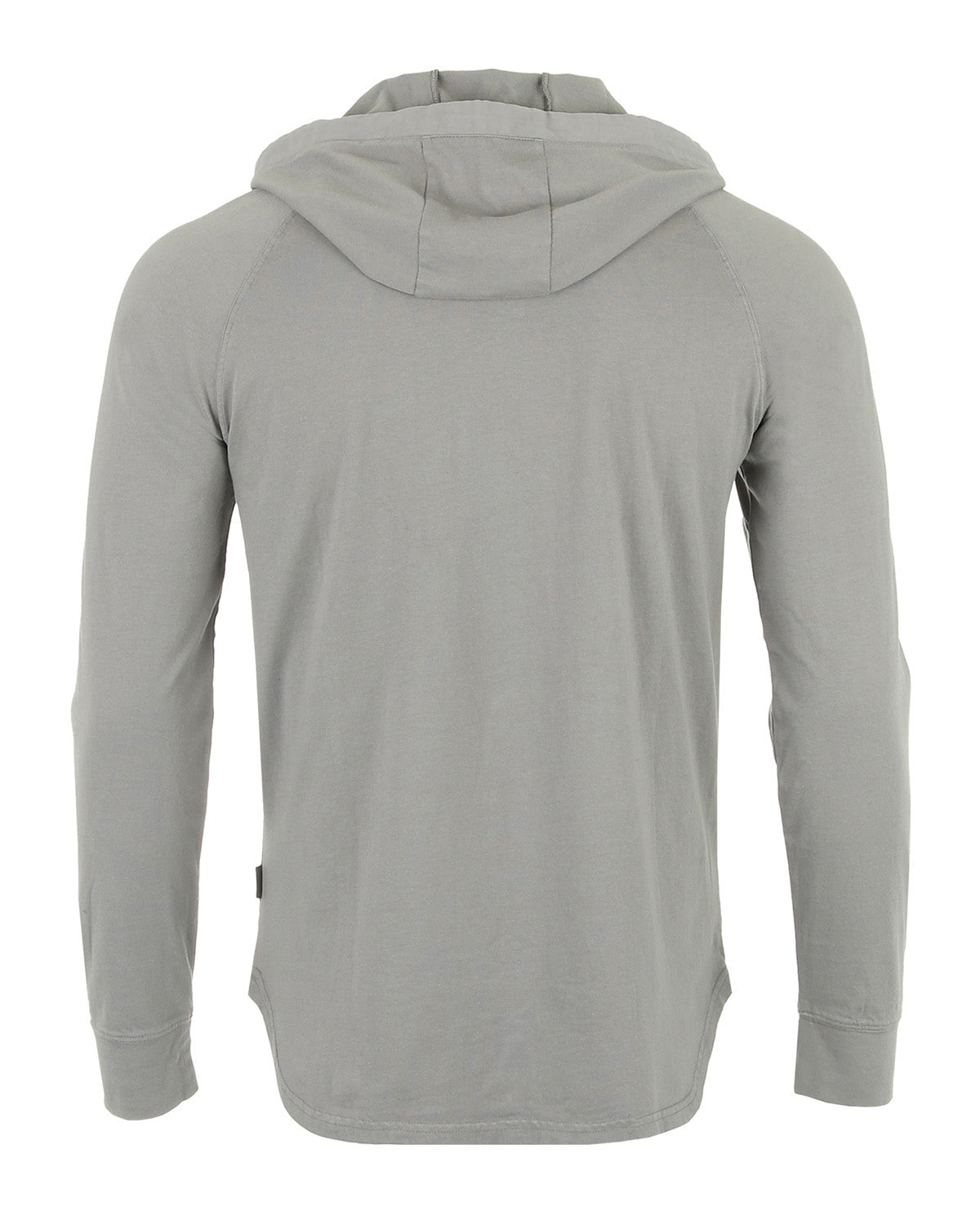 Men's Pigment Dyed Hoodie - Athletic v Neck Long Sleeve Henley Pullover Shirt - 1 COLOR