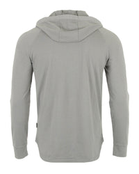 Thumbnail for Men's Pigment Dyed Hoodie - Athletic v Neck Long Sleeve Henley Pullover Shirt - 1 COLOR