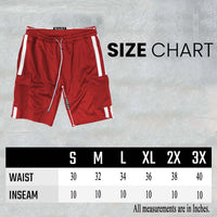 Thumbnail for Two Stripe Cargo Shorts - 1 COLOR -