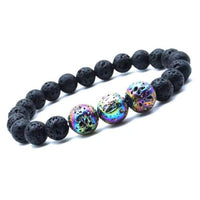 Thumbnail for Volcano Lava Stone Bracelet Multicolor Rainbow -