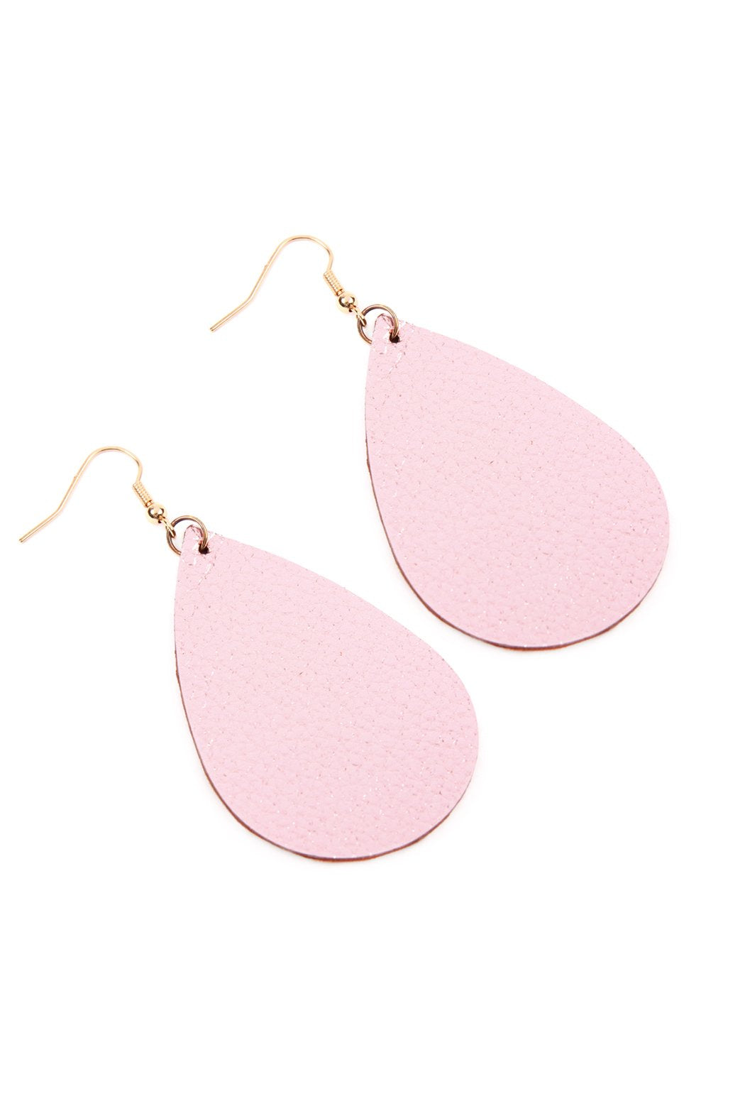 Teardrop Leather Earrings - 18 COLORS -