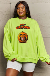 Thumbnail for Simply Love Full Size HAPPY HALLOWEEN Graphic Sweatshirt - S THRU 3X - T - 6 COLORS -