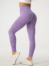 Thumbnail for Leopard High Waist Active Leggings - T - 4 COLORS -