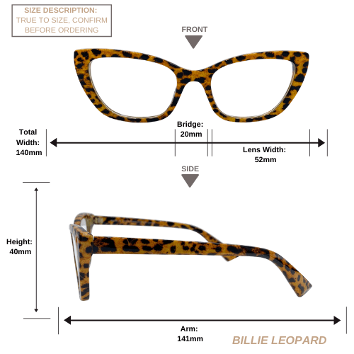 Billie | Leopard | Blue Light Blocking Glasses - 1 COLOR -