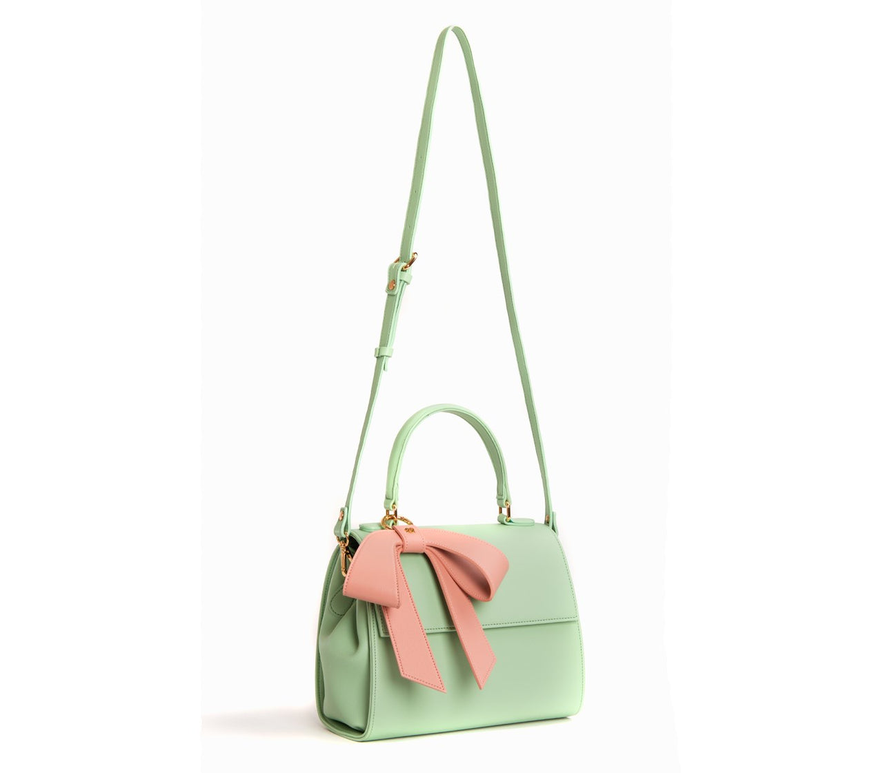 GUNAS NEW YORK - Cottontail - Mint & Light Pink Vegan Leather Bag - 1 COLOR -