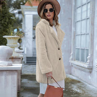 Thumbnail for Collared Neck Long Sleeve Winter Coat - T - 3 COLORS -