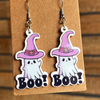 Thumbnail for Halloween Theme Acrylic Dangle Earrings - T - 6 STYLES -