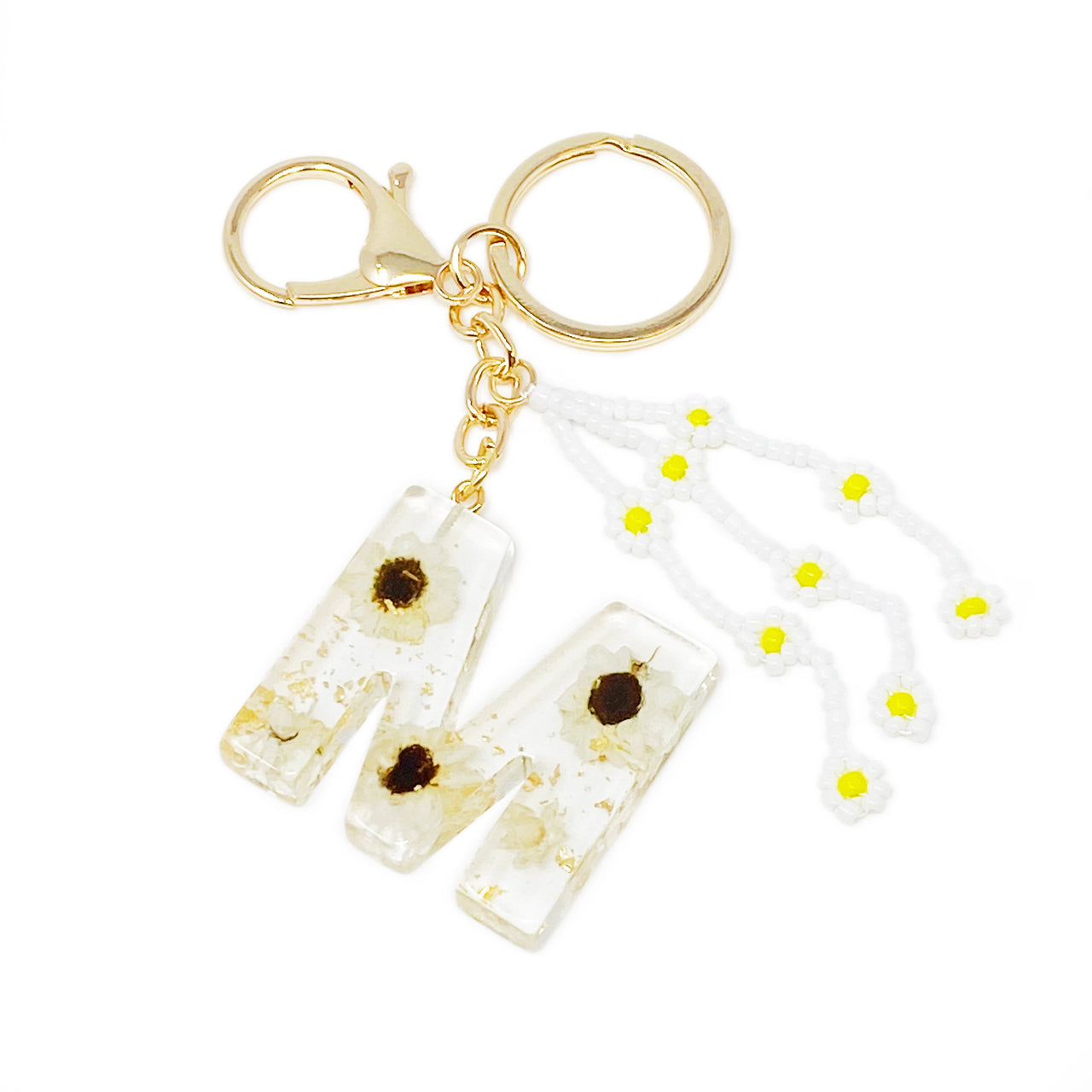 Ellison & Young - Baby Daisy Initial Key Chain - 20 LETTERS - FIND YOURS! -