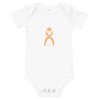 Thumbnail for OOTO - GLYPHIC EN PEACH - Baby short sleeve one piece - 7 COLORS -