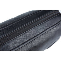 Thumbnail for PX - Black Fletcher Vegan Leather Dopp Kit - 1 COLOR -