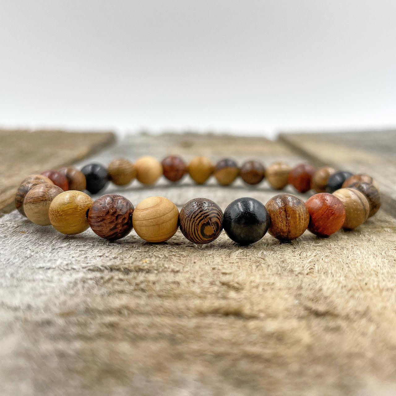 Union - All Mixed Up Wood Mala Beaded Bracelet -