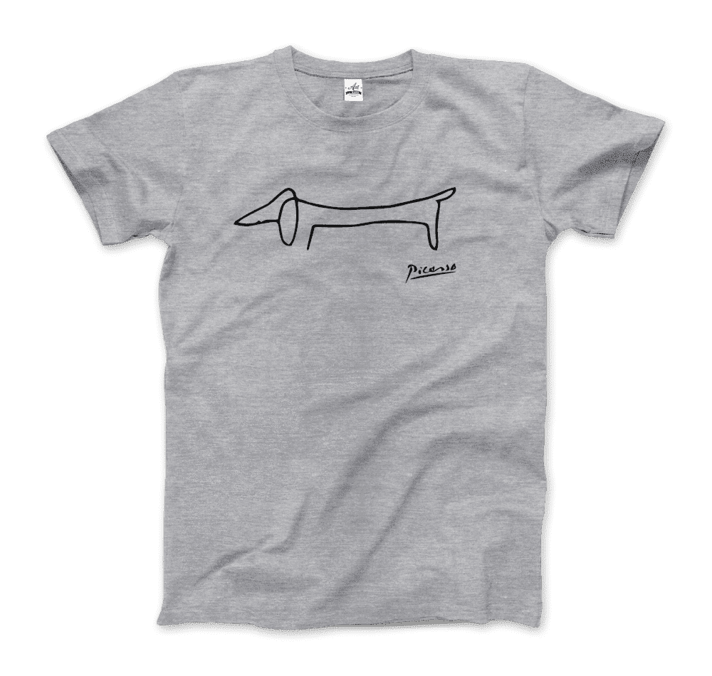 Pablo Picasso Dachshund Dog (Lump) Artwork T-Shirt - 6 COLORS