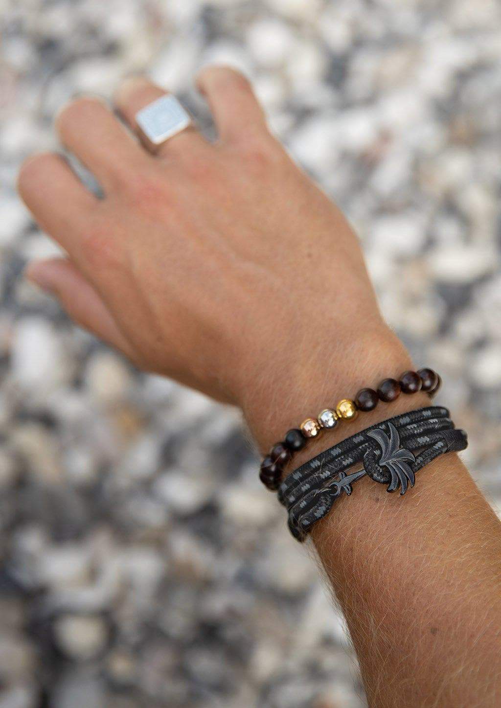 Palm Wrist Band - Phantom Black - Triple - 3 SIZES -