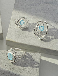 Thumbnail for Blue Topaz Statement Earrings