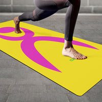 Thumbnail for OOTO - Yoga Mat - Glyphic en neon pink - Dash en neon lime -