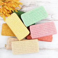 Thumbnail for Crocheted Single Zipper Wallet - 6 COLORS -