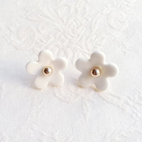 Thumbnail for Everyday Porcelain Daisy Stud Earrings -