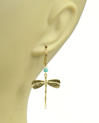 Thumbnail for Gena Myint - Dragonfly Amazonite Earrings -