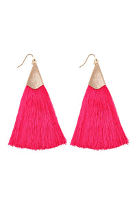 Thumbnail for Large Tassel Earrings - 10 COLORS -