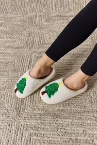 Thumbnail for Melody Christmas Tree Cozy Slippers - T - 1 COLOR -