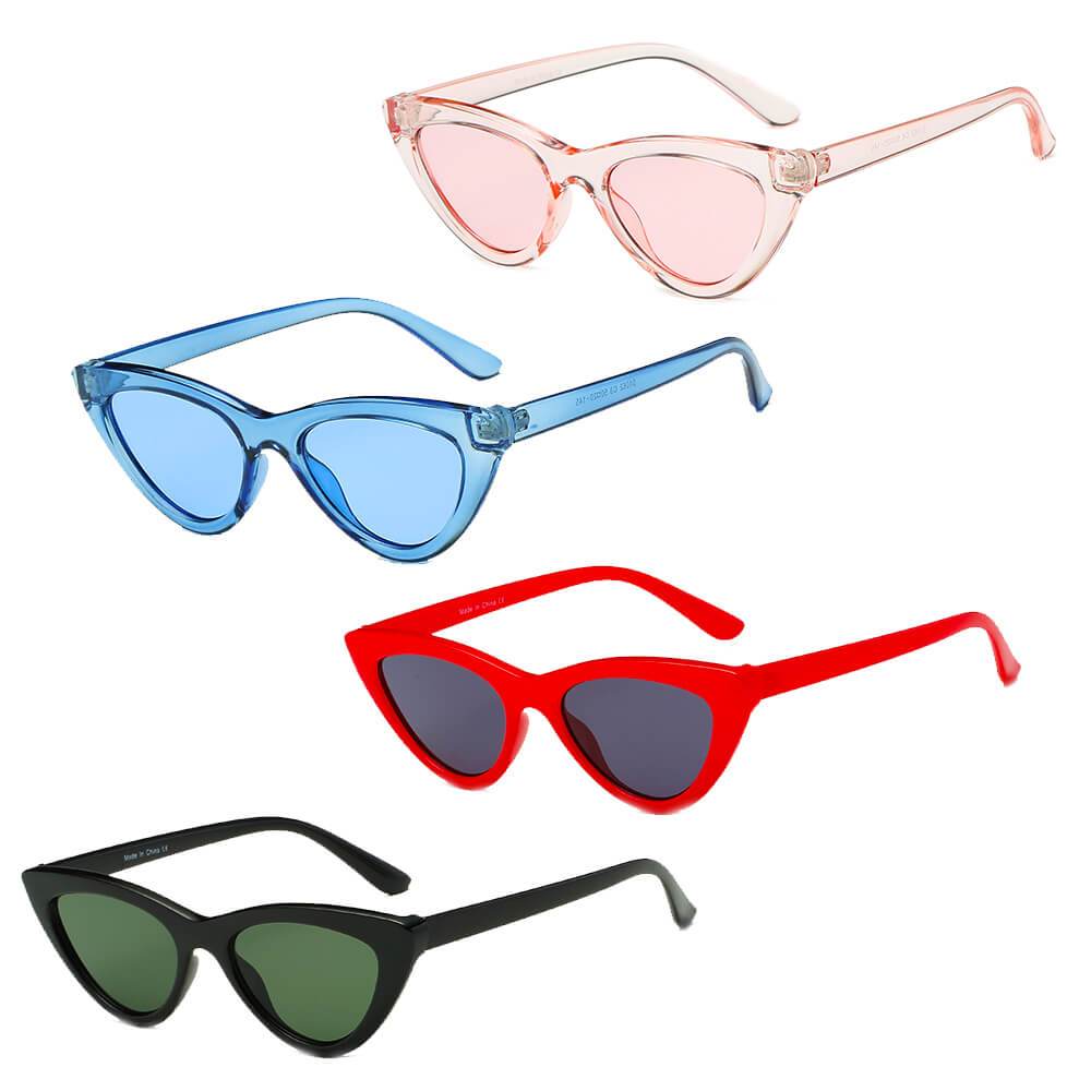 Famars | S1062 - Women Retro Vintage Chic Cat Eye Sunglasses - 4 COLORS -