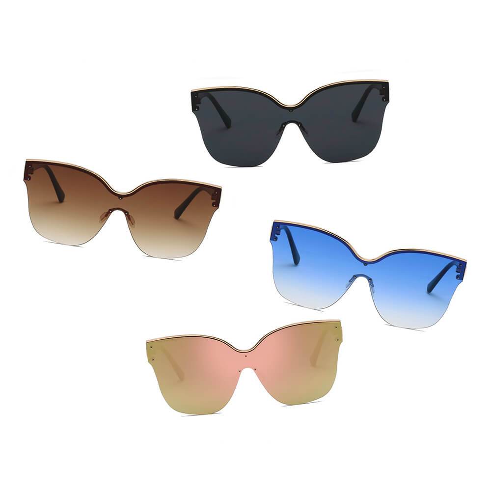 Barcelona | Women Cat Eye Oversize Sunglasses - 4 COLORS -