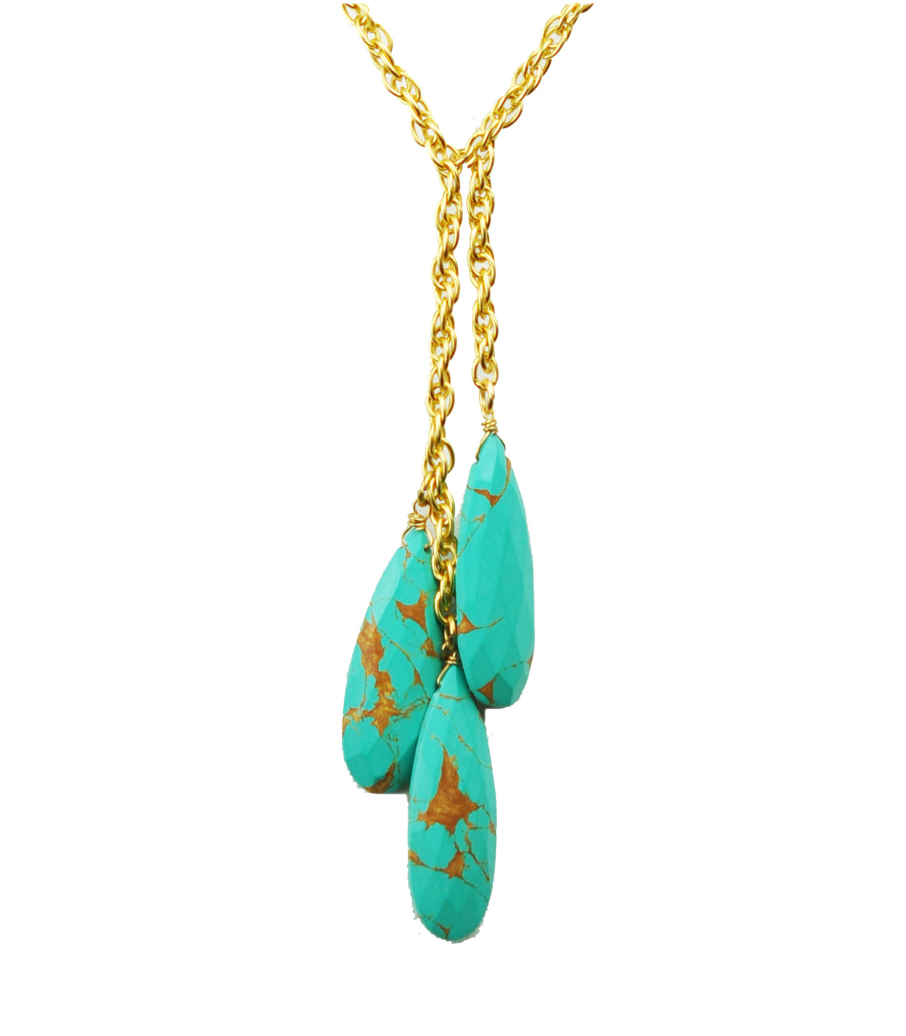 Gena Myint - Triple Turquoise Necklace -