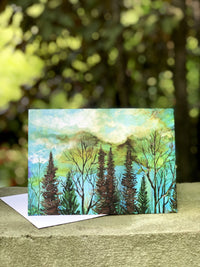 Thumbnail for Green Sky Landscape : Greeting Card - 5