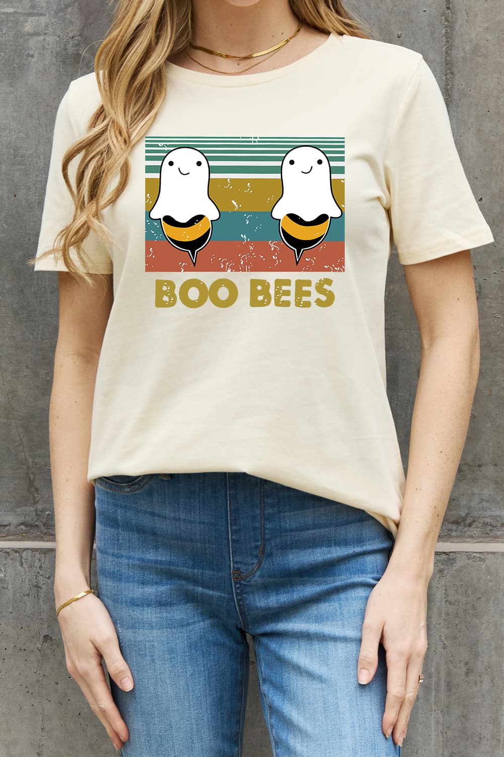 Simply Love - "BOO BEES" - Graphic Cotton Tee - T - 3 COLORS -