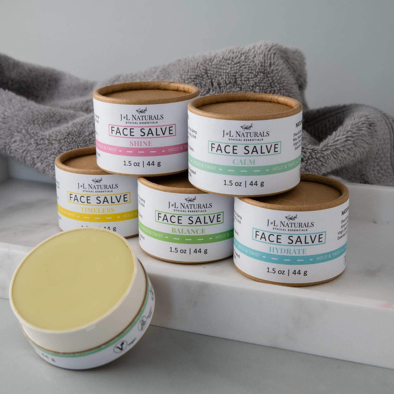 J & L Naturals - Face Salve (Duo) - 2 PCS. - 2 REGIMENS / 5 TYPES -