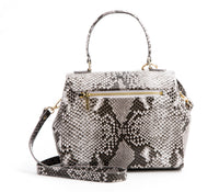 Thumbnail for GUNAS NEW YORK - Cottontail - Black & White Snake Texture Vegan Leather Bag - 1 COLOR -